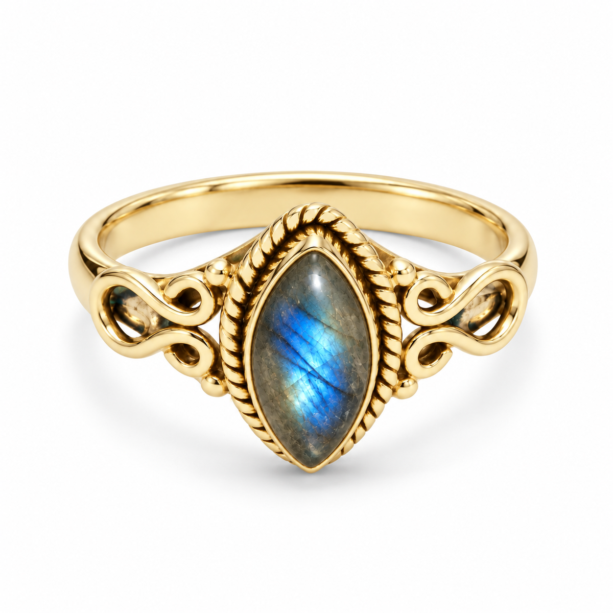 Marida Labradorit Ring | Gold