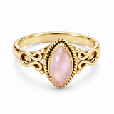 Marida Rosenquarz Ring | Gold