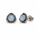 Miraya Mondstein Ohrstecker | Silber