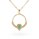 Naïra Amazonit Anhänger | Gold