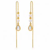 Neroa Mondstein Ohrringe | Gold