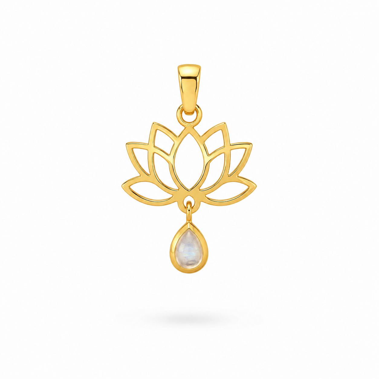 Nivara Mondstein Anhänger | Gold