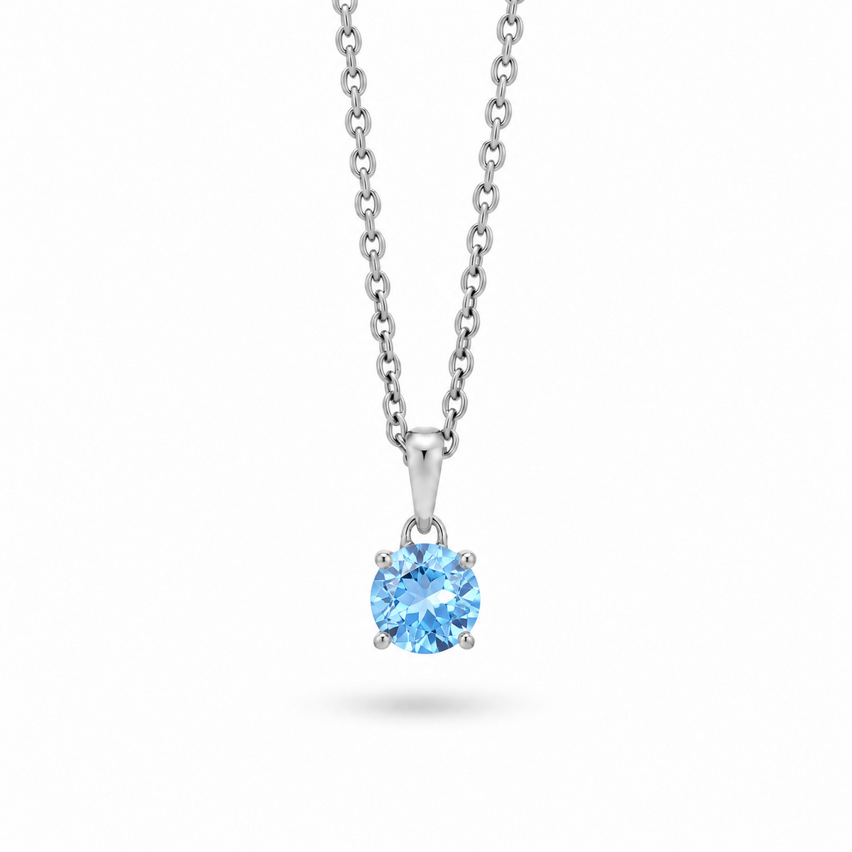 Nuvéa Blauer Topas Anhänger | Silber