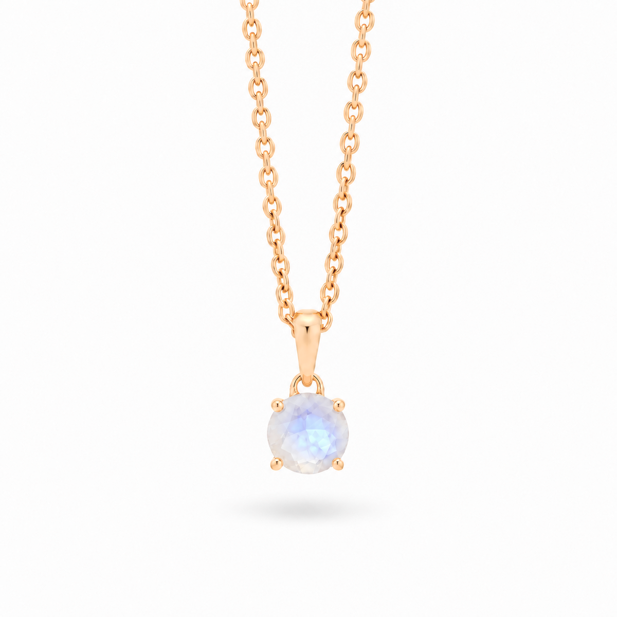 Nuvéa Mondstein Anhänger in Gold, Freisteller