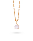 Nuvéa Rosenquarz Anhänger | Gold