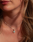 Océano Opal Anhänger | Silber