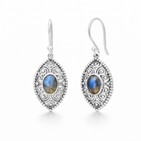 Oriana Labradorit Ohrringe | Silber