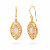 Oriana Rosenquarz Ohrringe | Gold