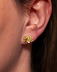 Padma Mondstein Ohrstecker | Gold