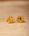 Padma Mondstein Ohrstecker | Gold