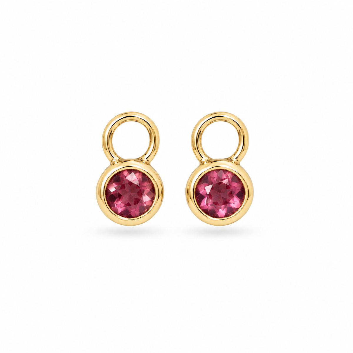 Péndulo Pink Turmalin Charms | Gold