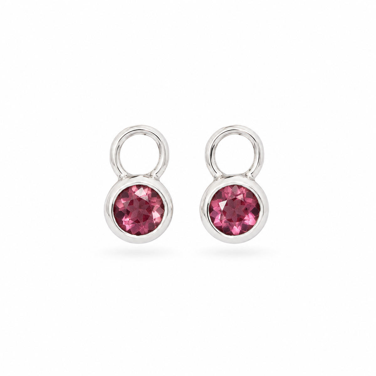 Péndulo Pink Turmalin Charms | Silber