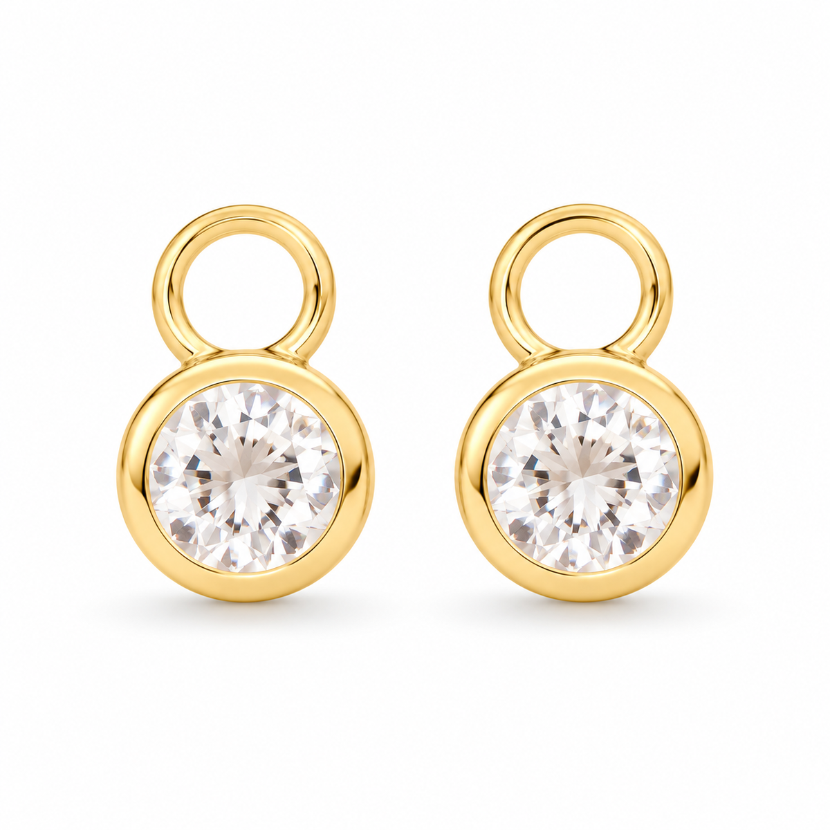 Péndulo Weißer Topas Charms | Gold