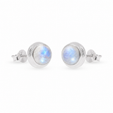 Perlita Mondstein Ohrstecker | Silber