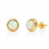 Perlita Opal Ohrstecker | Gold