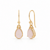 Piedra Rosenquarz Ohrringe | Gold