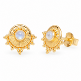 Rayos Mondstein Ohrstecker | Gold