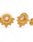 Rayos Rosenquarz Ohrstecker | Gold