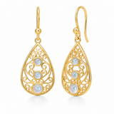 Rilea Mondstein Ohrringe | Gold