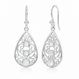 Rilea Mondstein Ohrringe | Silber