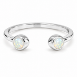 Sínea Opal Ring Silber aus 925 Sterling Silber, Freisteller