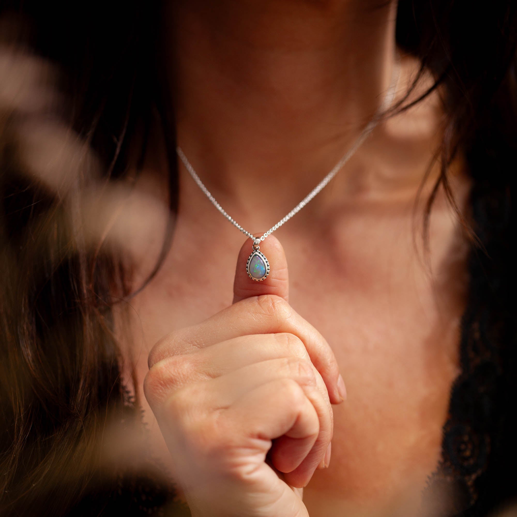 Ternura Opal Anhänger | Silber