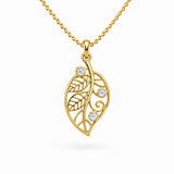 Thalora Mondstein Anhänger | Gold