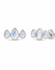 Triora Mondstein Ohrstecker | Silber