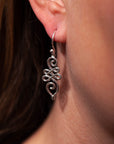 Unalome Plain Ohrringe | Silber