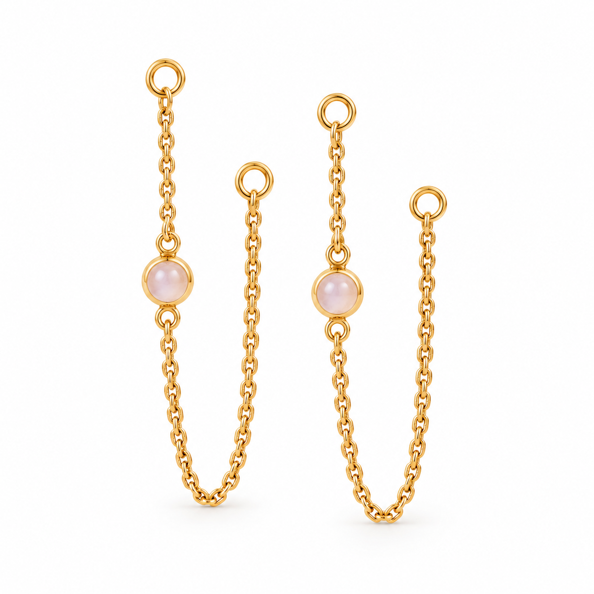 Vairea Rosenquarz Ohrring Charms | Gold