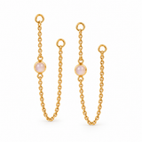 Vairea Rosenquarz Ohrring Charms | Gold