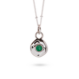 Véora Birthstone Anhänger - Smaragd (Mai) | Silber