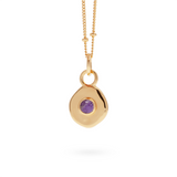 Véora Birthstone Anhänger - Amethyst (Februar) | Gold