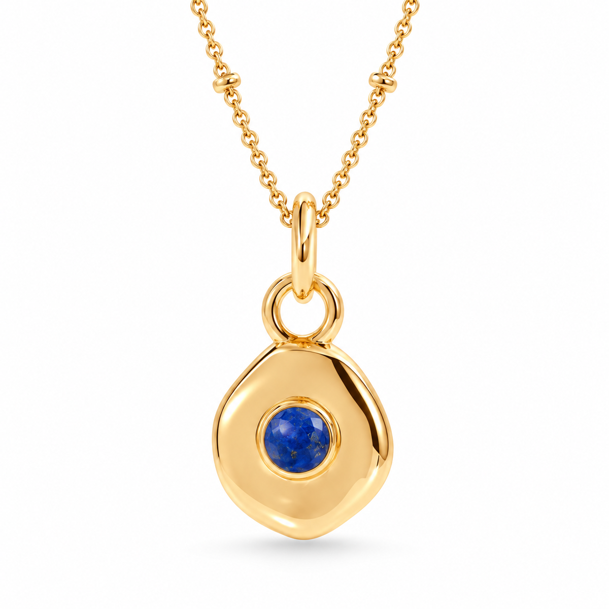 Véora Birthstone Anhänger - Lapislazuli (September) | Gold