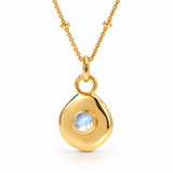 Véora Birthstone Anhänger - Mondstein (Juni) | Gold