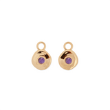 Véora Birthstone Charms - Amethyst (Februar) | Gold