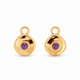 Véora Birthstone Charms - Amethyst (Februar) | Gold