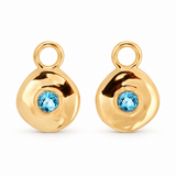 Véora Birthstone Charms - Blauer Topas (Dezember) | Gold