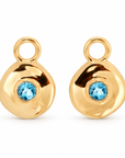 Véora Birthstone Charms - Blauer Topas (Dezember) | Gold