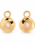 Véora Birthstone Charms - Rosenquarz (Januar) | Gold