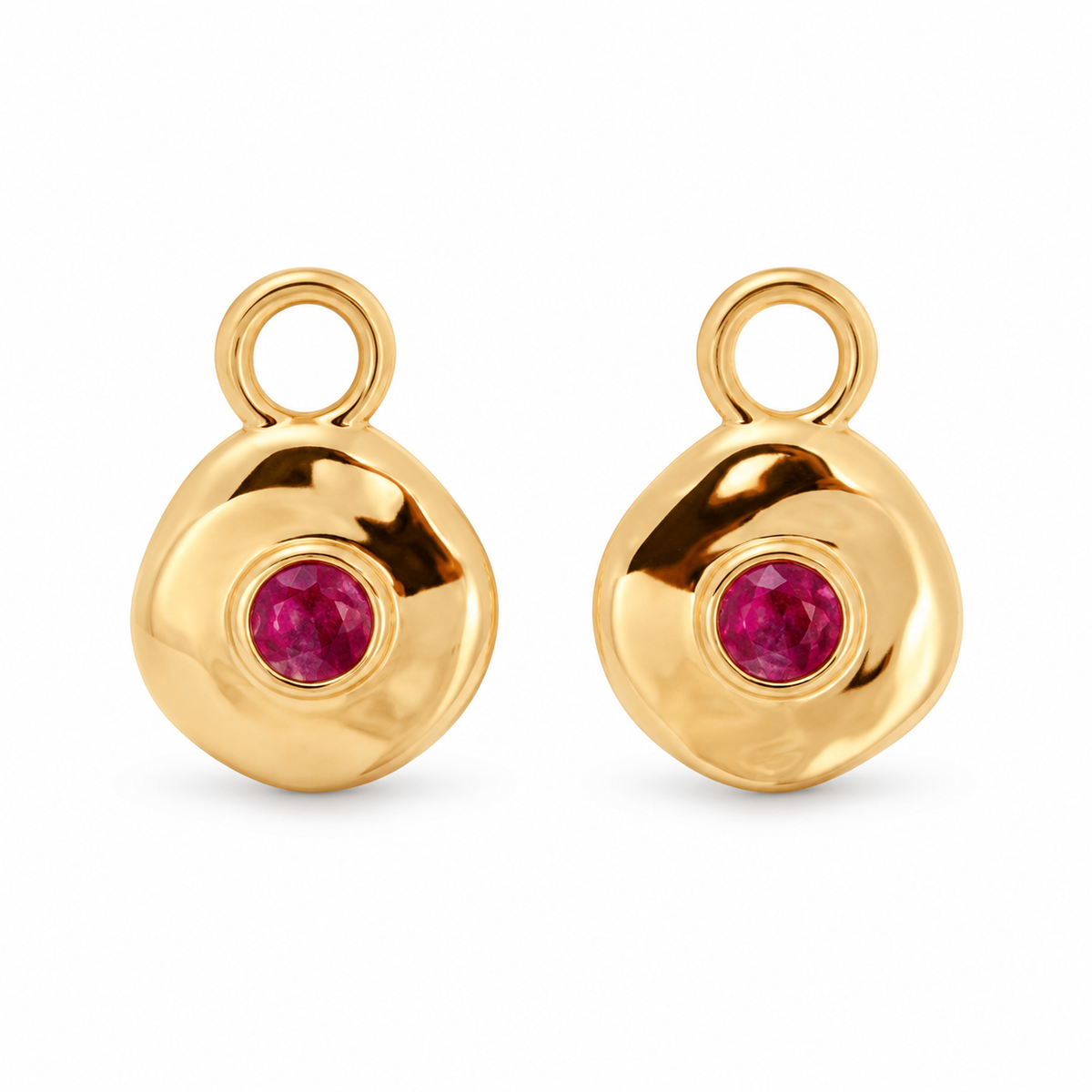 Véora Birthstone Charms - Rubin (Juli) | Gold