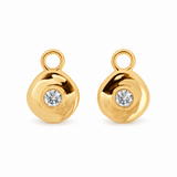 Véora Birthstone Charms - Weißer Topas (April) | Gold