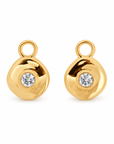 Véora Birthstone Charms - Weißer Topas (April) | Gold