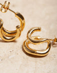 Veraní Double Hoops | Gold