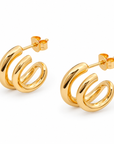 Veraní Double Hoops | Gold