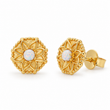 Vida Opal Ohrstecker | Gold
