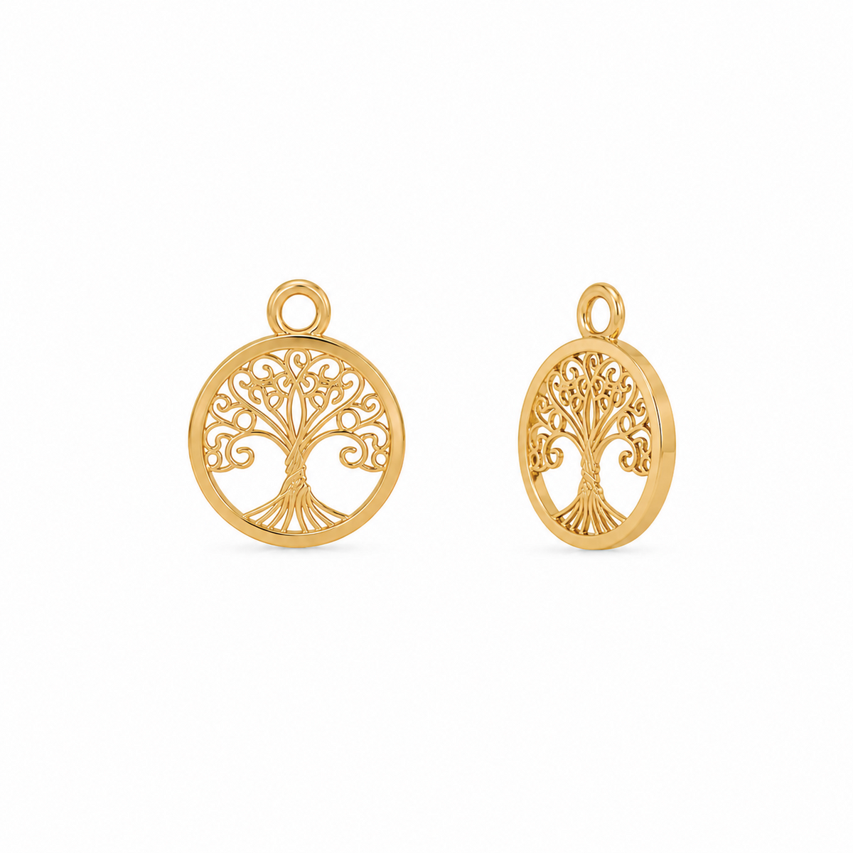 Vidaé Tree of Life Charms in Gold, Detailansicht