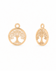 Vidaé Tree of Life Charms in Gold, Detailansicht