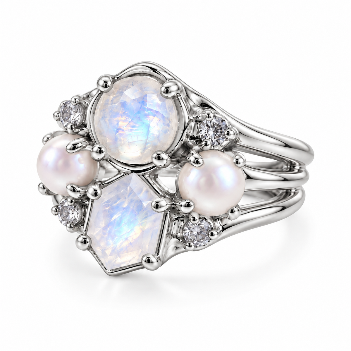 Vincarte Mondstein Ring | Silber