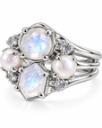 Vincarte Mondstein Ring | Silber
